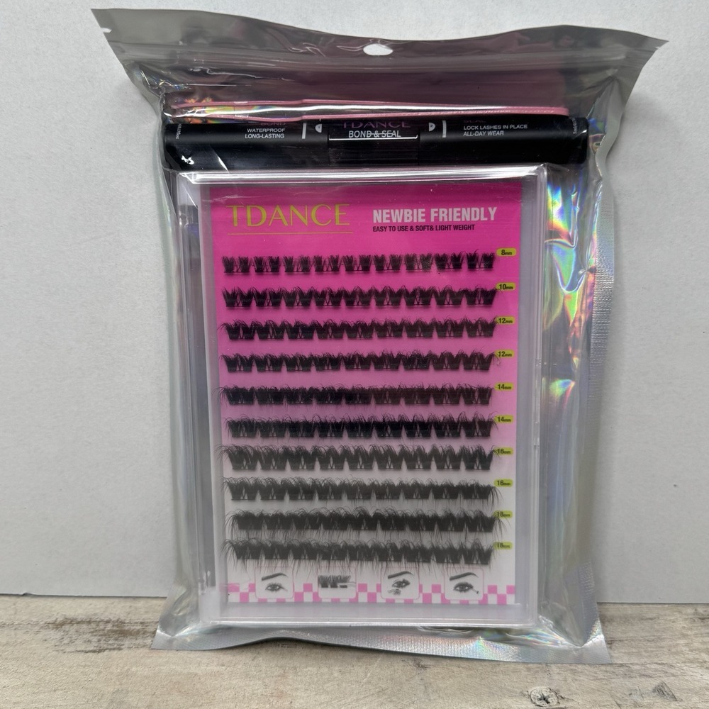 TDANCE Individual Eyelash Extensions Kit Bond Seal Newbie Friendly‎ False Lashes